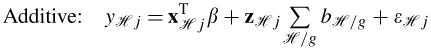 Models of association in a mixed framework