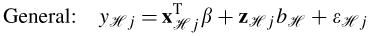 Models of association in a mixed framework