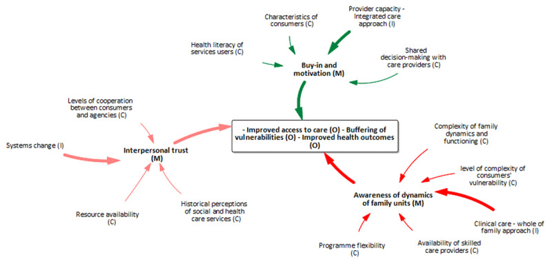 Overarching mechanisms present at all levels of the HHAN logic model