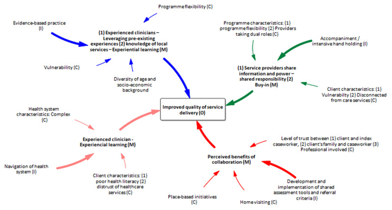 Service provider-level programme theory model