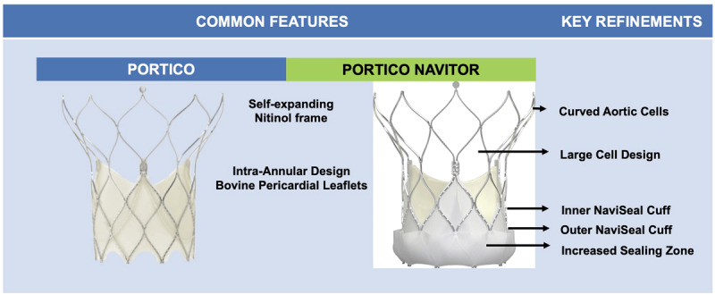 Novel features in the ACCURATE neo versus the ACCURATE neo2 transcatheter heart valves.