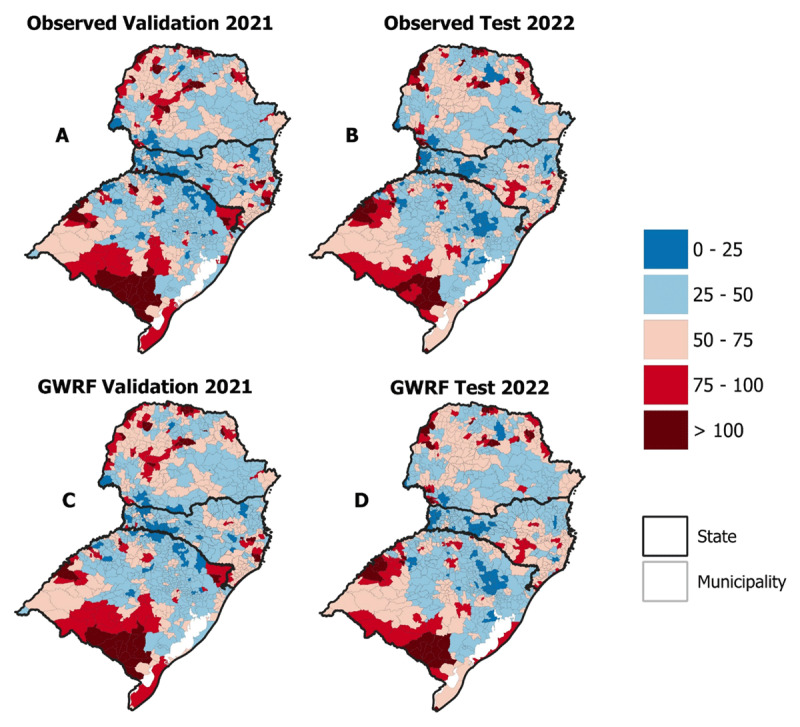 Ischemic heart disease mortality rates predicted using GWRF