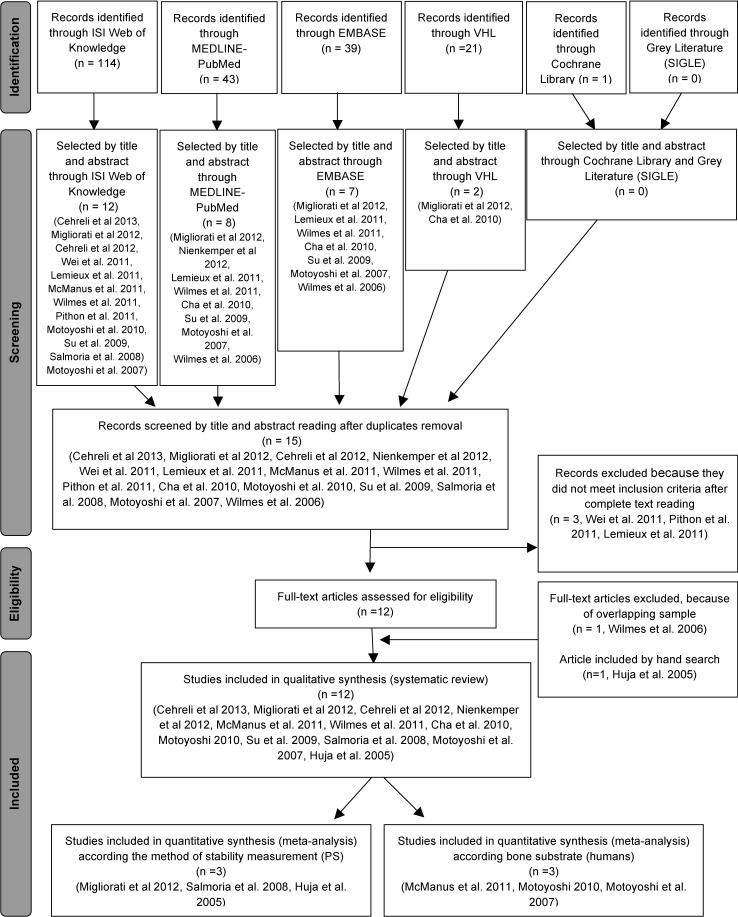 Figure 1. Flow diagram of the literature search.