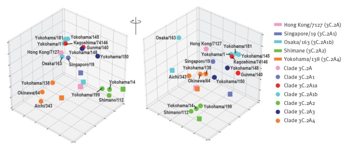 Genetic and antigenic characterisation of influenza A(H3N2) viruses ...