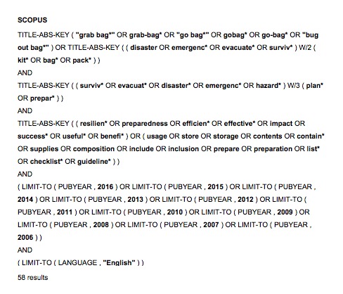 Figure 3. Scopus search strategy