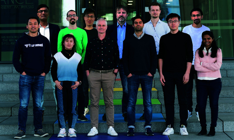 Front row, from left to right: Ye Wang, Zhiwei Cui, Jaap M. J. den Toonder, Tanveer ul Islam, Tongsheng Wang, and Bhavana B. Venkataramanachar. Back row, from left to right: Hemanshul Garg, Hossein Eslami Amirabadi, Shuaizhong Zhang, Patrick R. Onck, Roel Kooi, and Ishu Aggarwal