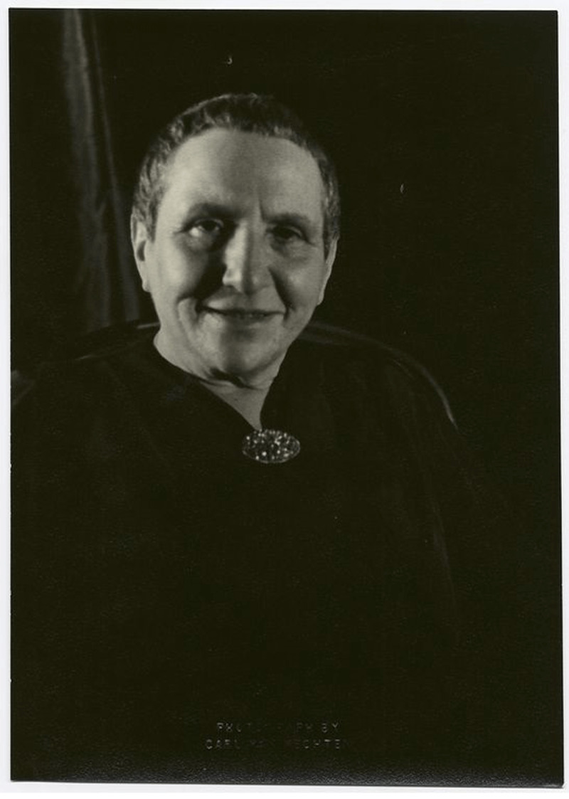 Gertrude Stein, New York, November 4, 1934