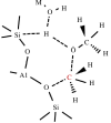 Transition state that leads to the formation of dimethyl ether after methanol dehydration.