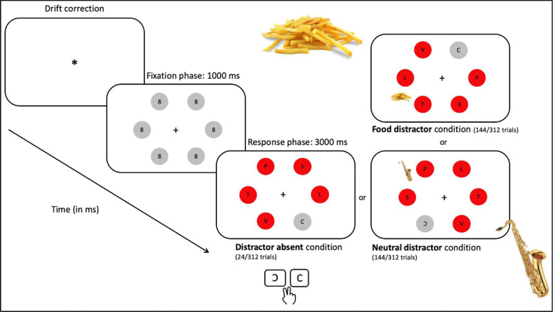 Graphical representation of the modified Additional Singleton paradigm (ASP)