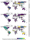 Distribution of selected policy types, demonstrating contrasting approaches to fire policy