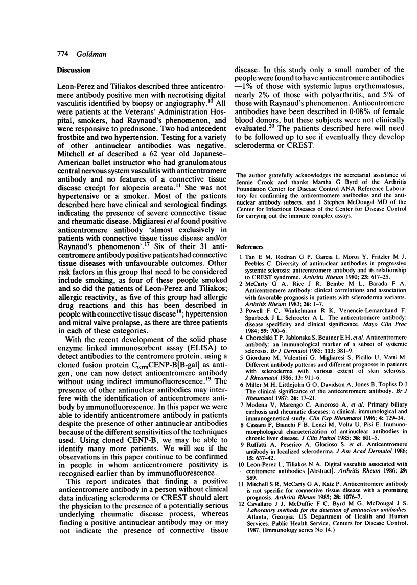 Systemic Scleroderma Antibody