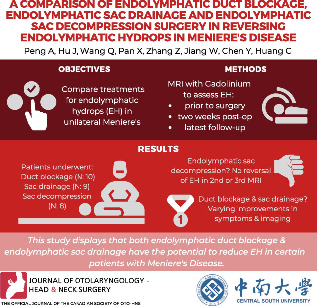 A comparison of endolymphatic duct blockage, endolymphatic sac drainage ...