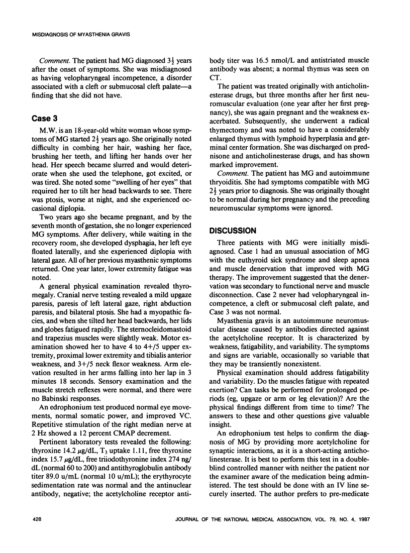 Misdiagnosis of myasthenia gravis pmc