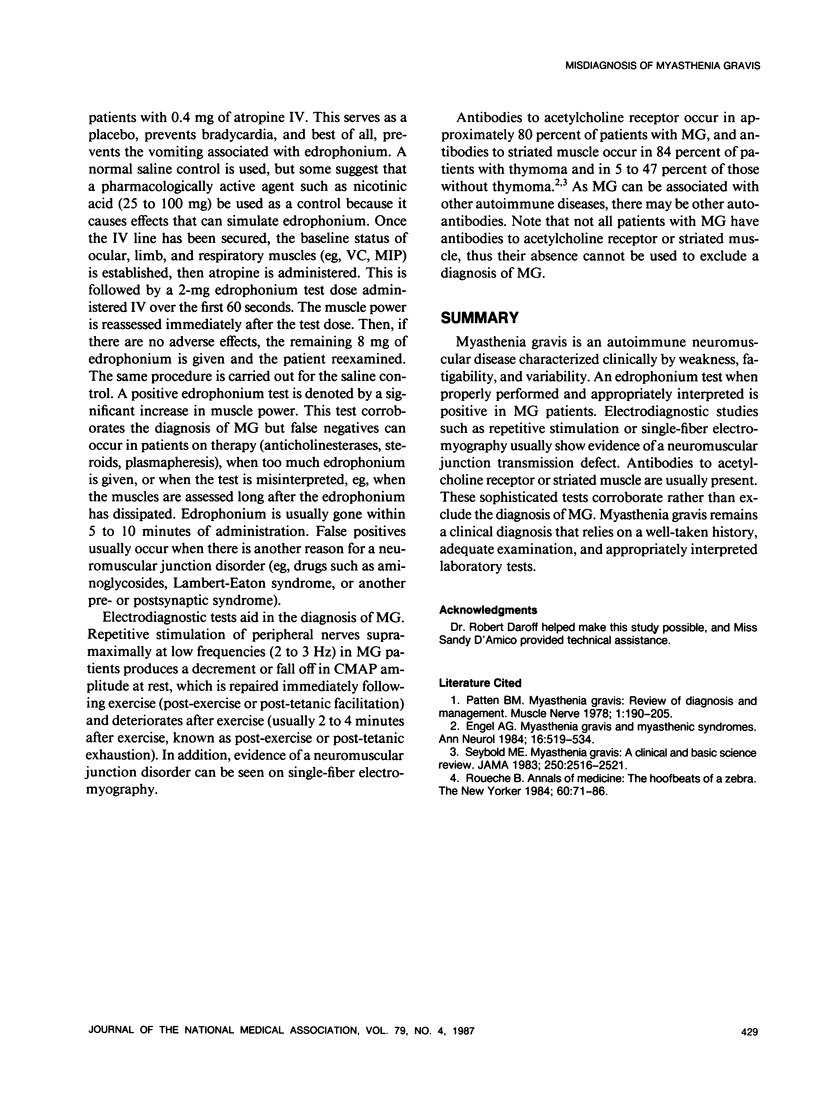 Misdiagnosis of myasthenia gravis pmc