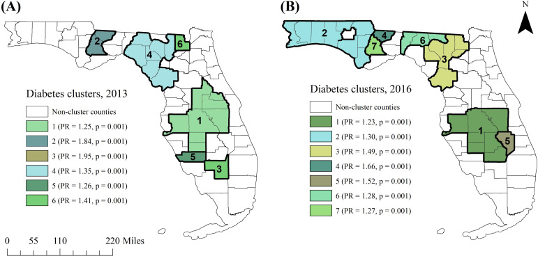 A retrospective investigation of spatial clusters and determinants of ...