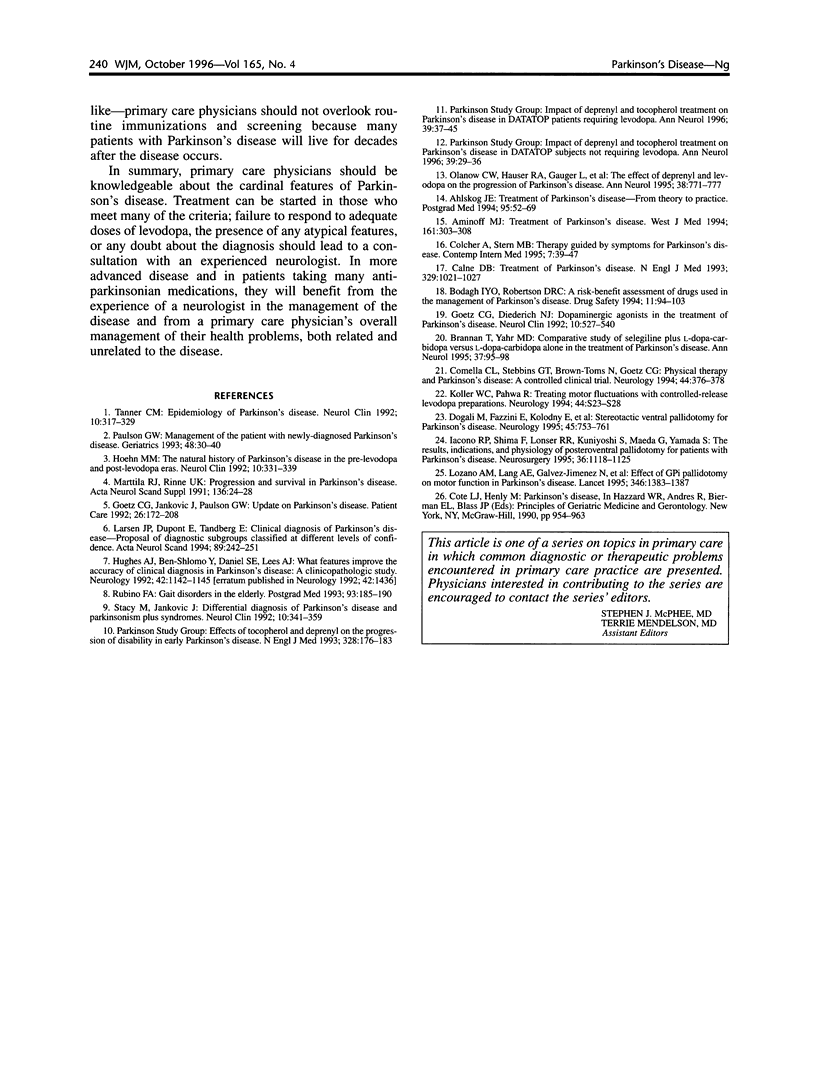 Parkinson s disease diagnosis and treatment pmc