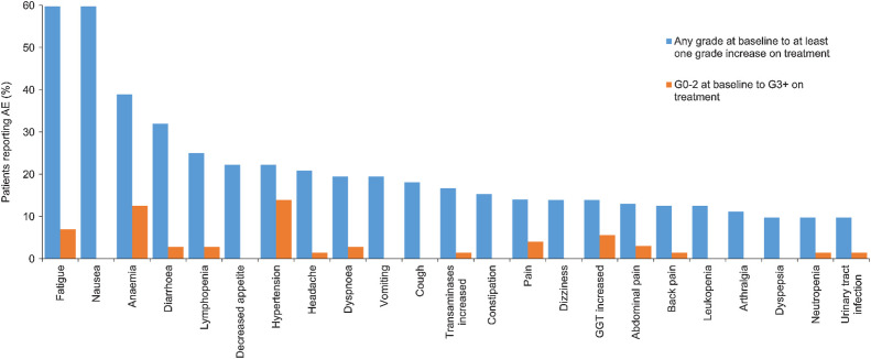 Figure 4. Treatment-emergent AEs more than 10% incidence.