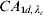 CA_{\setnum{1}d\comma \lambda _{c}}