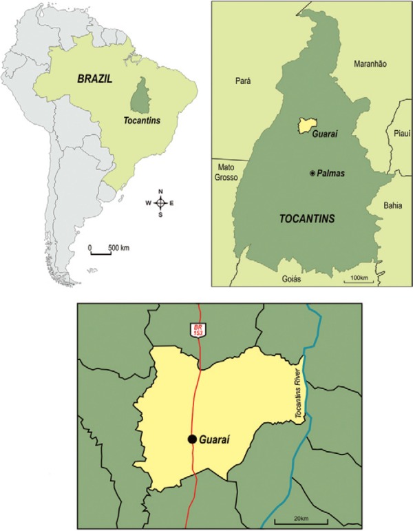 The municipality of Guaraí, state of Tocantins, Brazil.