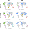 Late Quaternary mammal site clusters