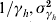 1\sol \gamma _{h} \comma \sigma _{\gamma _{h} }^{\setnum{2}}