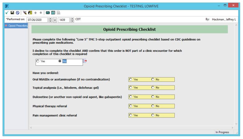 “Low 5”: A Five-Step Electronic Medical Record Prescribing Checklist to ...