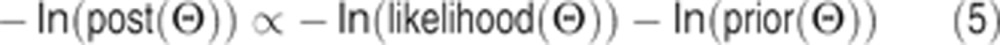 Parameter estimation using a Bayesian MCMC walk