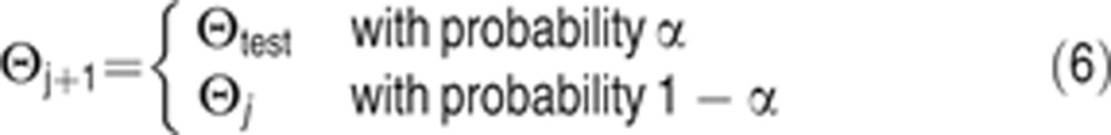 Parameter estimation using a Bayesian MCMC walk