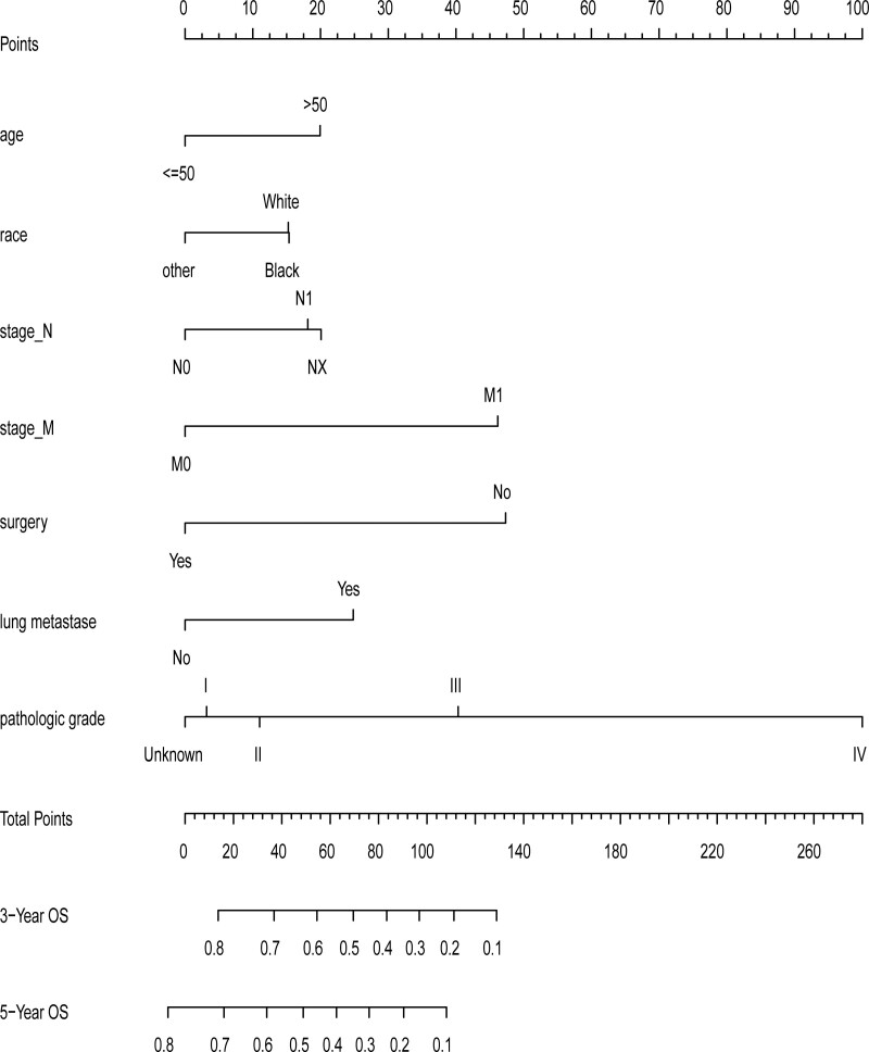 Nomogram to predict the prognosis of patients with AFP-negative ...