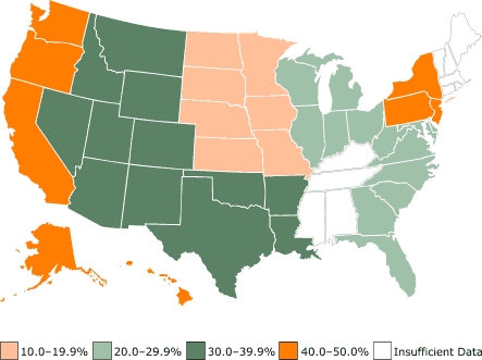 Map of the US