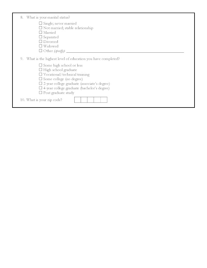 Infant Screening for Duchenne Muscular Dystrophy (DMD) - Survey C, Page 2