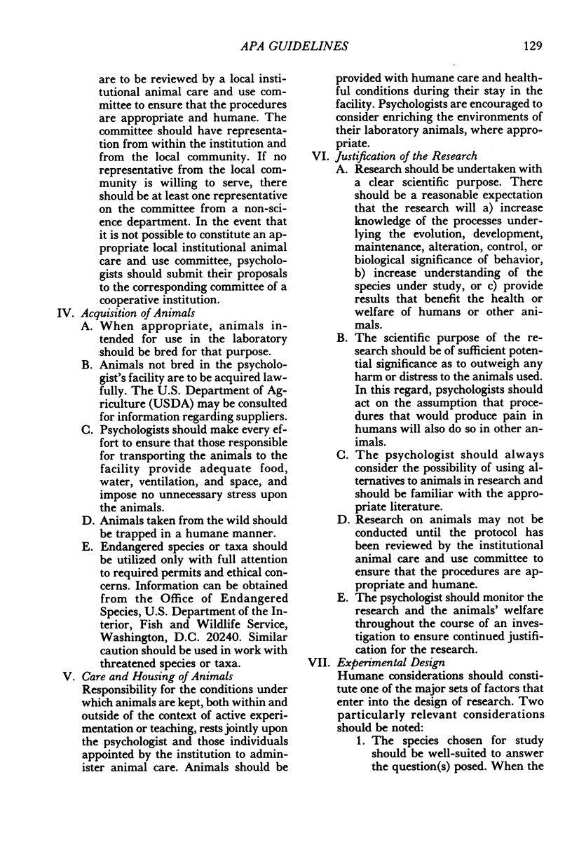 Guidelines for ethical conduct in the care and use of animals pmc