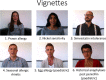 Figure 1: Vignette stills including their clinical presentation