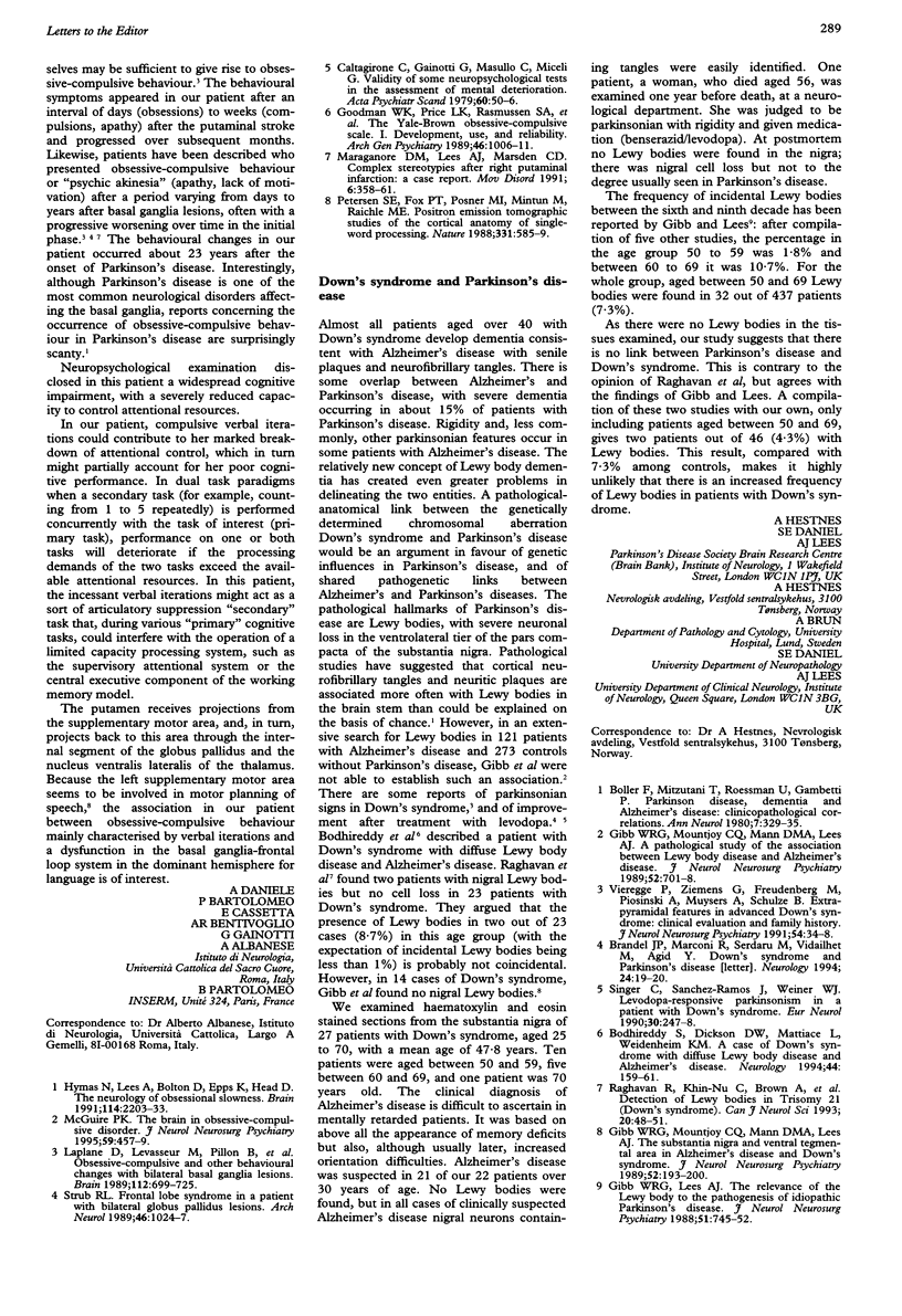 Parkinson Disease Dementia Ncbi