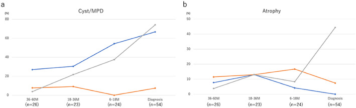 Diffuse pancreatic parenchymal atrophy, an imaging finding predictive ...