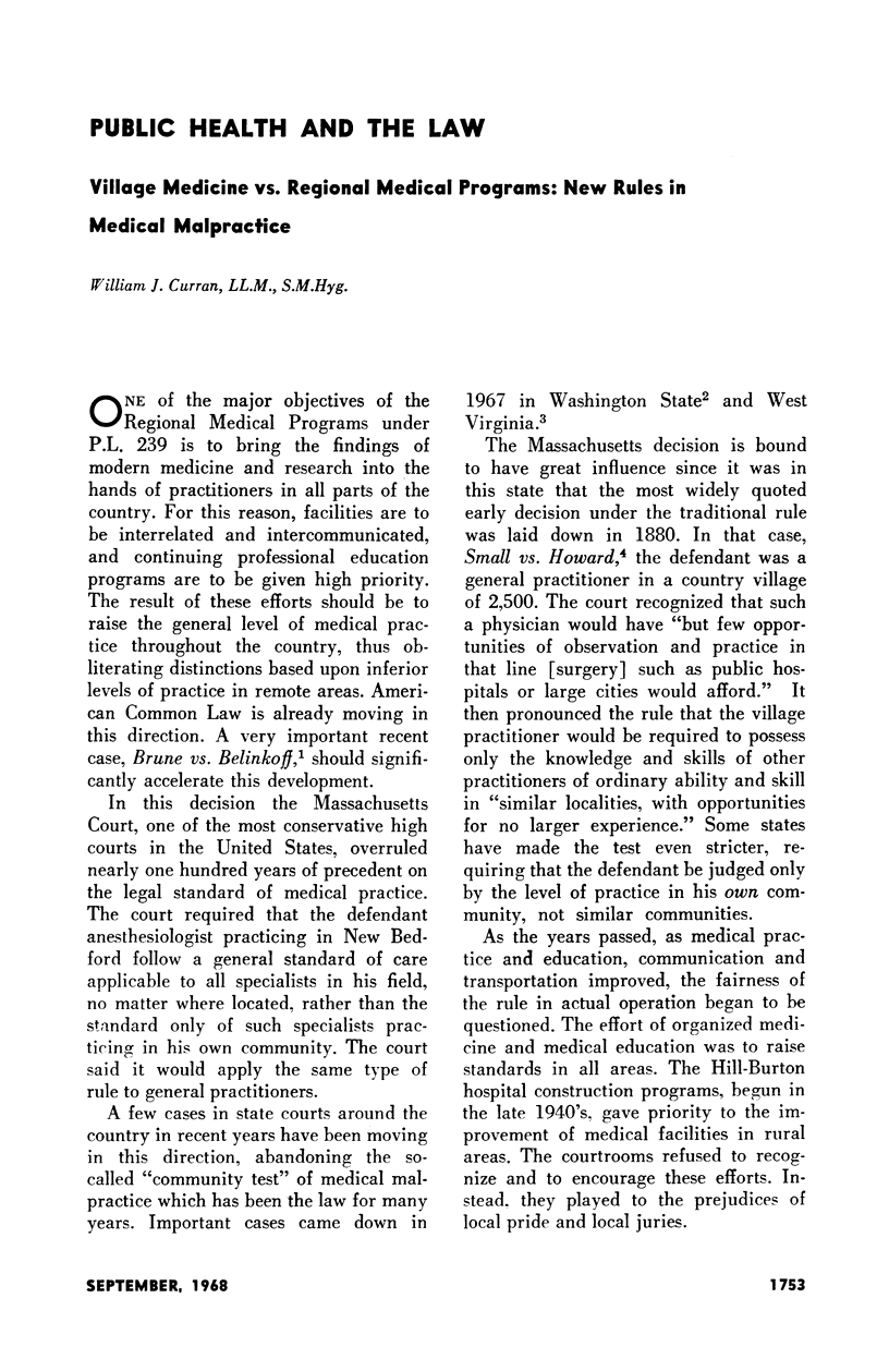 Public Health And The Law Village Medicine Vs Regional Medical public-health-and-the-law-village-medicine-vs-regional-medical