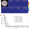 Results of phantom study to investigate signal suppression of long T2 signal with three-dimensional short repetition time (TR) adiabatic inversion recovery–prepared ultrashort echo time imaging using different TRs (ie, 50, 100, 150, 200, 250, 500 and 800 msec). A, Nine 5-mL water phantoms were prepared with MnCl2˙4H2O concentrations of 0.0055, 0.01, 0.015, 0.0195, 0.0265, 0.0375, 0.085, 0.18, and 1.4828 g/L. Phantoms were then placed in parallel in a cylinder container filled with 1% agarose. Corresponding T1s of these nine phantoms were 2012, 1520, 1195, 1002, 801, 609, 299, 148, and 18 msec, respectively. B, Graph shows signal intensity curves measured in all phantoms with different TR and inversion time (TI) combinations. a.u. = arbitrary units.