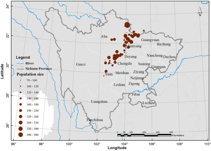 Historical changes in the distribution of the Sichuan golden snub‐nosed ...