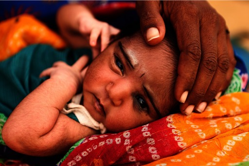 Photograph of an infant in Rajasthan