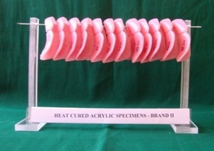 Figure 7: Heat Cured Acralyn H Specimens.